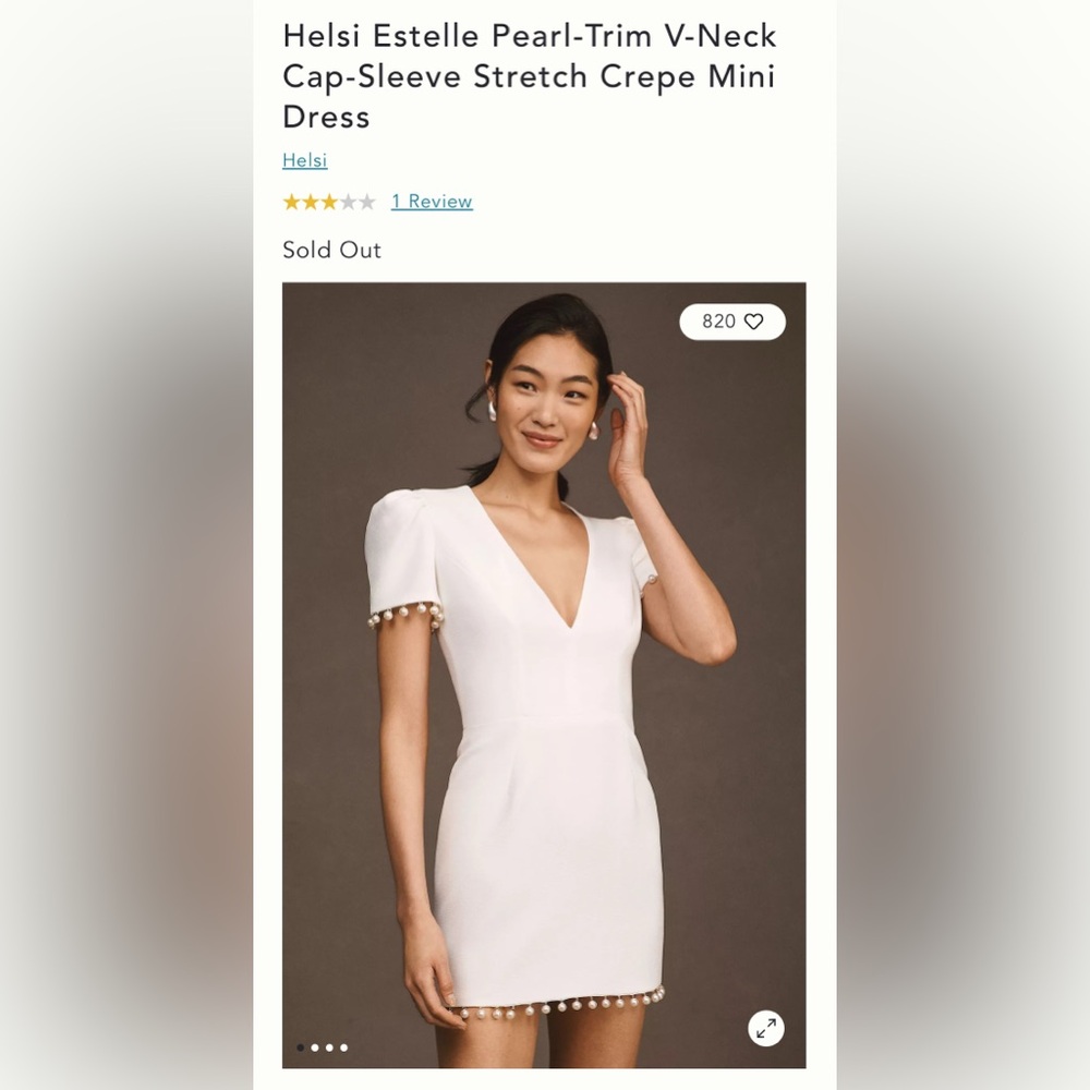 Anthropologie Helsi Estelle Mini Dress